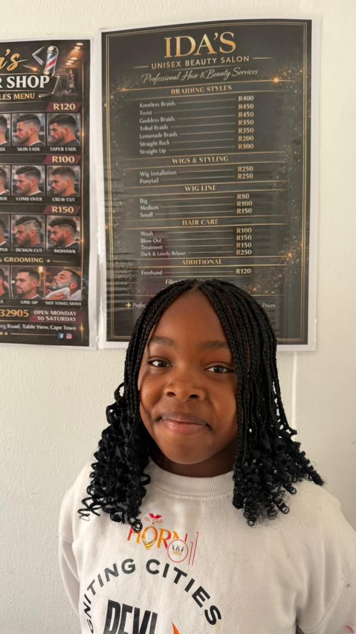 Kids knotless braids