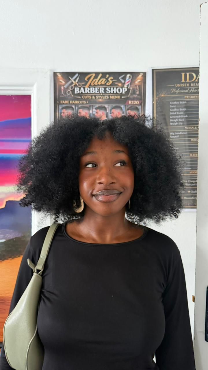 Natural afro hair